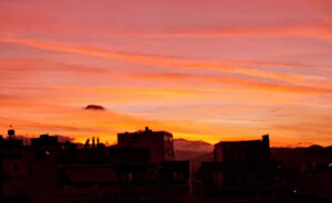 Beautiful November sunset